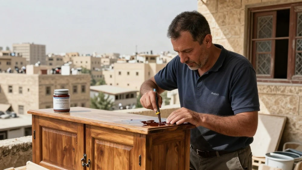 أسعار دهان الموبيليا والخشب في دمشق