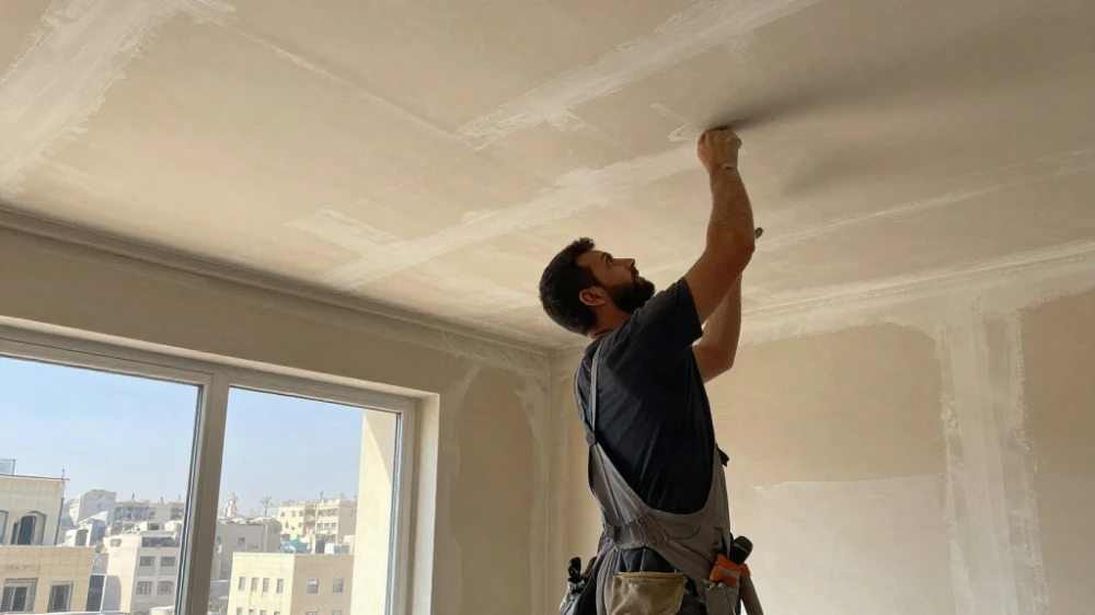 تركيب جبس بورد أسقف صالونات دمشق