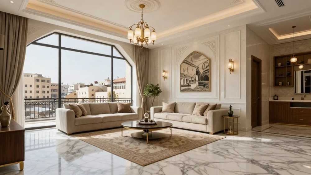 مراحل إكساء الشقق السكنية