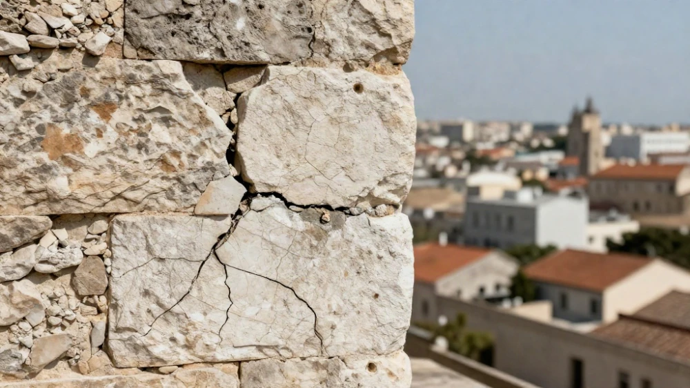 معالجة تشققات الجدران القديمة